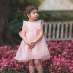 Peachy Pink Trish Scully Girls Party/Flower Dress